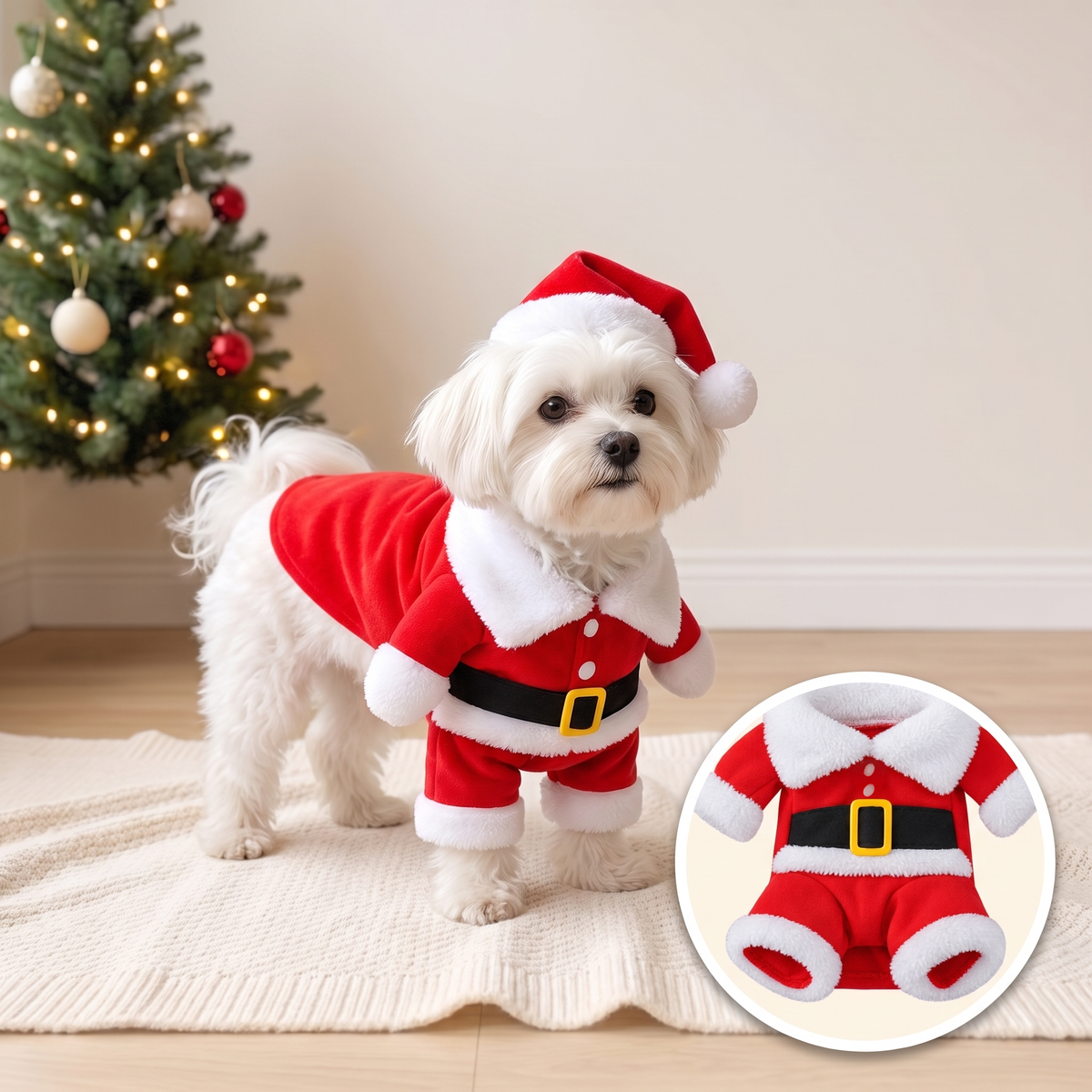 Disfraz de Papá Noel para mascotas